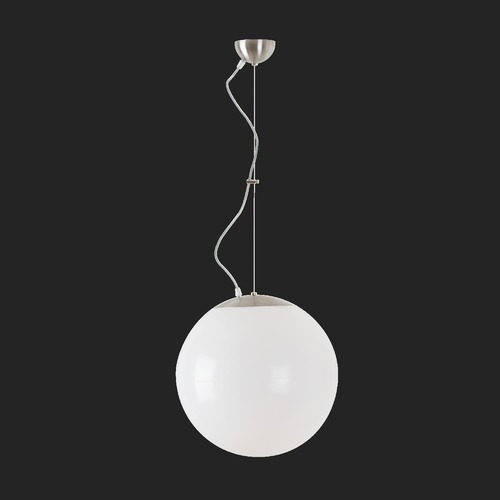 Koule - OS ISI66201 ISIS L3 závěsné plastové svítidlo nerez broušená / bílá IP40 3000 K 27W LED DALI (původní kód OS 66201) - OSMONT - foto 1