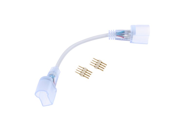 Přislušenství pro LED pásky - RGB NEON spojka s kabelem - foto 1