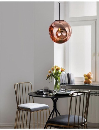 Koule - NV 9988105 Závěsné svítidlo MAYAN matný černý kov měď sklo E27 1x12W 230V IP20 bez žárovky - NOVA LUCE - foto 1