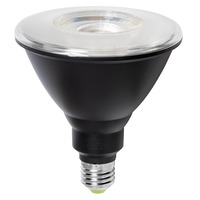 GU5,3 - FAN KLASSIC-B-PAR38 Žárovka LED PAR38 černá E27, 15 W, 1150 lm, 3000 K, 38°, 121 x 125 mm, 25 000 h, CRI 80 - FANEUROPE