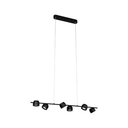 Vícečetná - P 79773 LED závěsné svítidlo 3-krokové-stmívatelné Puric Pane 6x4,5W černá - PAULMANN - foto 1