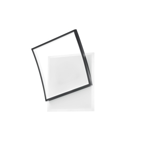 Dekorativní - FAN LED-AYRTON-Q42-NER Stropní LED svítidlo AYRTON hranaté, černá, 42 W, 5200 lm, CCT, 37 x 10 x 42 cm - FANEUROPE - foto 1