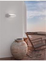 Nástěnná - NV 9257871 Venkovní nástěnné svítidlo MILE bílý hliník a sklo LED 9W 3000K 100-240V 155st. IP54 světlo nahoru a dolů - NOVA LUCE