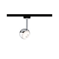 Svítidla - P 96807 VÝPRODEJ VZORKU URail LED lištový spot Capsule II spot 6W 2700K stmívatelné 230V černá mat/chrom - PAULMANN