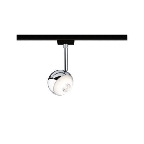 Svítidla - P 96807 VÝPRODEJ VZORKU URail LED lištový spot Capsule II spot 6W 2700K stmívatelné 230V černá mat/chrom - PAULMANN - foto 1