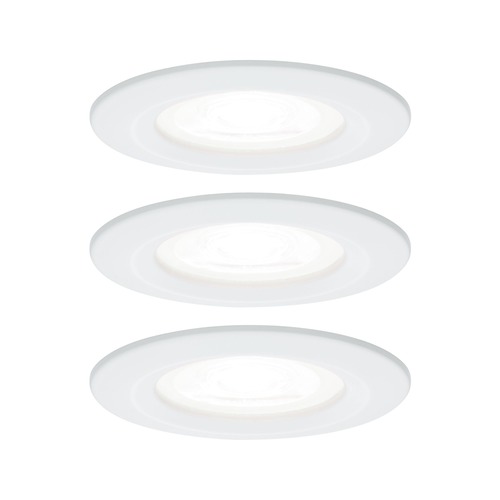 Koupelnová - P 92980 Vestavné svítidlo LED Nova kruhové 3x6,5W GU10 bílá mat 4000K nevýklopné - PAULMANN - foto 1