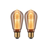 E27 - P 5069 Inner Glow Edition sada LED žárovka E27 230V 2x4W 1800K zlatá kroužky - PAULMANN