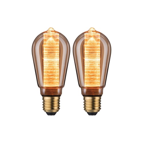 E27 - P 5069 Inner Glow Edition sada LED žárovka E27 230V 2x4W 1800K zlatá kroužky - PAULMANN - foto 1