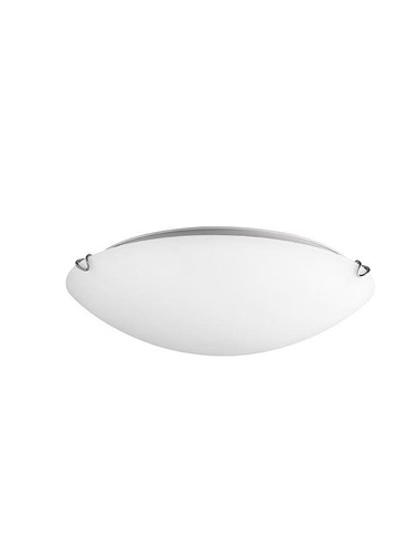 Plafoniéry - NV 600401 Stropní svítidlo ANCO matné bílé sklo chromovaný kov E27 1x12 W - NOVA LUCE - foto 1