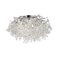 Dekorativní - PN 6053-17 Stropní svítidlo RICICLE chrom s křišťálovými 60cm - PAUL NEUHAUS