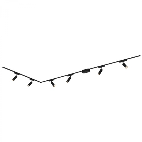 Lištové Briloner 48V - BRILO 8034065 Luxtrail lištový systém, kompletní sada, 6x LED spoty, do L, černá - BRILO - foto 1