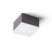 Přisazená - RED R13629 ORIN SQ stropní antracitová satinovaný akryl 230V LED 10W IP54 3000K - RED - DESIGN RENDL
