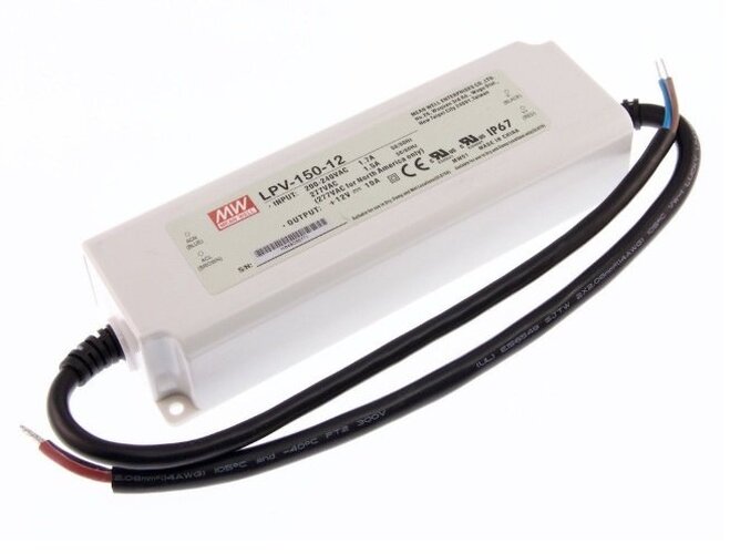 Stabilizovaný proud - MEAN LPV-150-12 Napájecí zdroj MEAN LPV-150-12V DC - foto 1