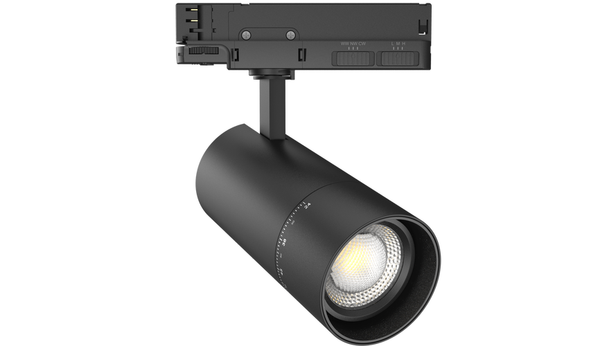 LED traťová světla - LED track light CCT 20W/25W/30W BRIDGELUX - Černé tělo - foto 1