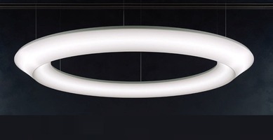 Kruhová - LUM LOOP W 2000 Závěsné svítidlo LOOP W 2000 LED TW + RGB + INDIRECT TW 2000x150mm 300W + 87W Casambi - LUMILOGY