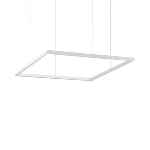 Hranatá - ILUX 259178 LED Závěsné svítidlo Ideal Lux ORACLE SLIM D70 SQUARE WH 3000K 259178 41W 3300lm 3000K IP20 70cm hranaté bílé - IDEALLUX - foto 1