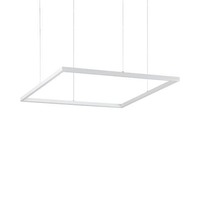 Hranatá - ILUX 259178 LED Závěsné svítidlo Ideal Lux ORACLE SLIM D70 SQUARE WH 3000K 259178 41W 3300lm 3000K IP20 70cm hranaté bílé - IDEALLUX