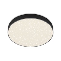 Kruhová - BRI 7074-415 LED stropní svítidlo hvězdné nebe, pr. 28,7 cm, 21 W, černá - BRILONER