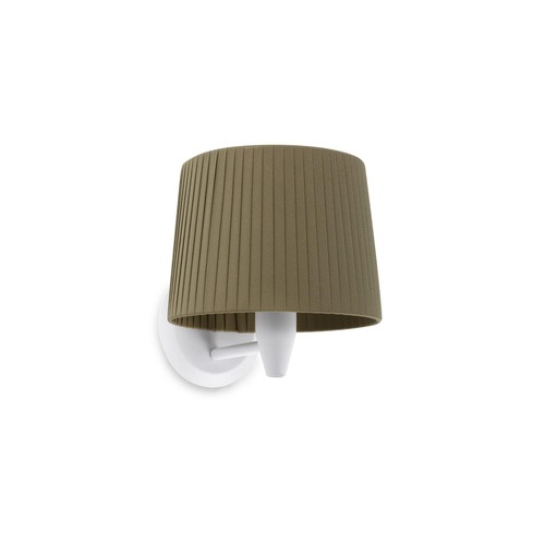 Dekorativní - FARO 64306-37 SAMBA bílá/skládaná zelená nástěnná lampa - FARO - foto 1