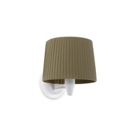 Dekorativní - FARO 64306-37 SAMBA bílá/skládaná zelená nástěnná lampa - FARO