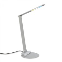 Stolní lampy pracovní - BRILO 7414-014 CCT-LED stolní lampa na psací stůl, 83 cm, 12 W, 680 lm, stříbrná - BRILO