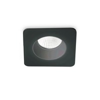 Zapuštěná - ILUX 252056 LED Stropní zápustné bodové svítidlo Ideal Lux ROOM-65 SQUARE BK 252056 8W 800lm 3000K IP65 10cm hranaté černé - IDEALLUX