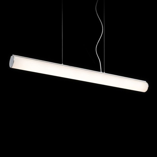Podélná - RED R12895 // SAMBA závěsná  opálové sklo/chrom 230V LED 14W  3000K - RED - DESIGN RENDL - foto 1