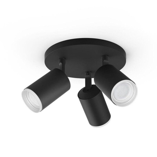 Bodová - PH 8720169319332 Hue 50633/30/P7 Hue WACA Fugato bodové LED svítidlo 3x GU10 5,7W 350lm 2000-6500K RGB IP20 černá - PHILIPS - foto 1