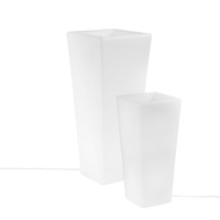 Nábytek, doplňky - FAN I-GECO-VASO-E-Q-XL Světelná váza Geco, bílá, 1 x E27, IP65, 38 x 38 x 90 cm, kabel 250 cm - FANEUROPE