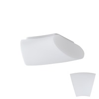 Hranatá - OS ALT59814 ALTAIR 2 stropní/nástěnné skleněné svítidlo bílá IP41 4000 K 19W LED DALI - OSMONT