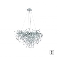 Dekorativní - PN 2192-55 Závěsné svítidlo ICICLE 10x G9 40W š.100cm stříbrná  - PAUL NEUHAUS