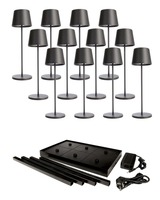 Stolní lampy dekorační - IMPR 620238 Deko-Light nabíjecí svítidlo sada Canis Gastro L tmavěšedá - DEKOLIGHT