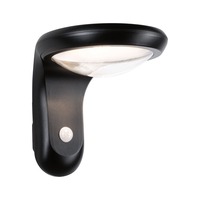 Nástěnná - P 94854 Solární LED venkovní nástěnné svítidlo Diskola pohybové čidlo IP44 180x234mm 3000K 3,5W antracit umělá hmota - PAULMANN
