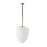 Koule - OS AST42263 ASTRA P závěsné skleněné svítidlo mosaz / bílá IP40 40W E27 - OSMONT