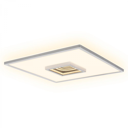Hranatá - BRI 3848014 Toro LED stropní svítidlo, tunelový efekt, přímé a nepřímé osvětlení, matný chrom, 42x42cm - BRILONER - foto 1