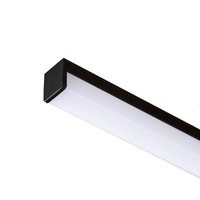 Al profily k přisazení - RED R14090 LED PROFILE H přisazený 1m černá matný akryl/hliník  - RED - DESIGN RENDL