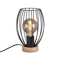 Stolní lampy dekorační - BRILO 7038-015 Stolní lampa, pr. 17,5 cm, max. 25 W, černá - BRILO