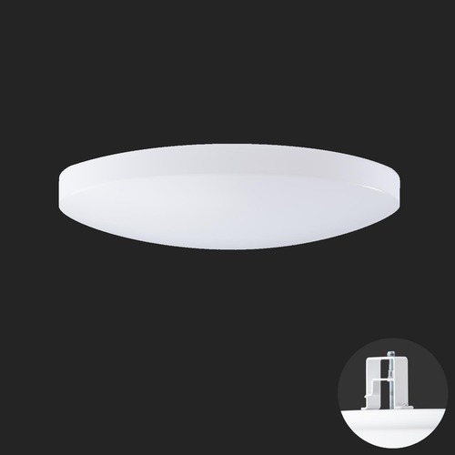 Koupelnová - OS SAG68695 SAGITA V2 stropní/nástěnné plastové polovestavné svítidlo bílá IP44 4000 K 33W LED nouzové kombinované 3 h (původní kód OS 68695) - OSMONT - foto 1