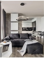 Kruhová - NV 9818511 Závěsné svítidlo GRANIA černý hliník a akryl LED 25W 230V 3000K IP20 stmívatelné - NOVA LUCE