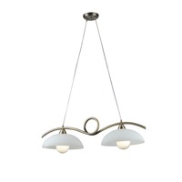 Dekorativní - FAN I-HALLEY/2 BR Závěsné svítidlo Halley, zlatohnědé, 2 x E27, 76 x 30 x 110 cm - FANEUROPE