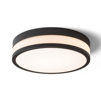Koupelnová - RED R13754 CIRA LED 35 stropní opálové sklo/černá 230V LED 24W IP44 3000K - RED - DESIGN RENDL