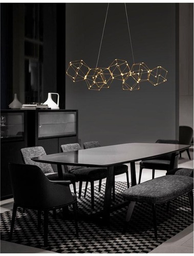 Podélná - NV 9186807 Závěsné svítidlo NEBULA zlatý kov LED 33.6W 230V 3000K IP20 - NOVA LUCE - foto 1