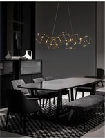 Podélná - NV 9186807 Závěsné svítidlo NEBULA zlatý kov LED 33.6W 230V 3000K IP20 - NOVA LUCE