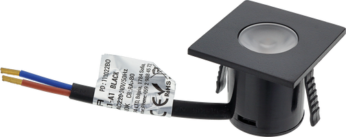 Vestavěný - LED skříňka Light - 1W náměstí - Black Body