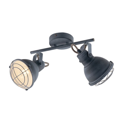 Dekorativní - FAN I-CUBA-AP2 Nástěnné svítidlo Cuba, šedé/bílé, 2 x E14, 44,5 x 13 x 17 cm - FANEUROPE - foto 1