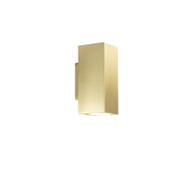 Nepřímé osvětlení - FAN I-DUDUK-Q80-ORO Nástěnné svítidlo Duduk hranaté, zlaté, 2 x GU10, 10 x 8 x 18 cm - FANEUROPE