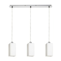 Vícečetná - RED R14024 LIZ III 60 závěsná opálové sklo/chrom 230V E27 3x11W - RED - DESIGN RENDL