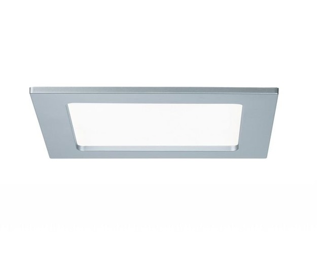 Koupelnová - P 92077 Zápustný LED panel hranatý 12W 4000K matný chrom IP44 - PAULMANN - foto 1