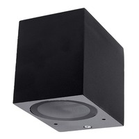 LED nástěnné svítidla - ZADNÍ SVÍTILNA HLINÍKOVÁ ČERNÁ BODY GU10 SOCKET