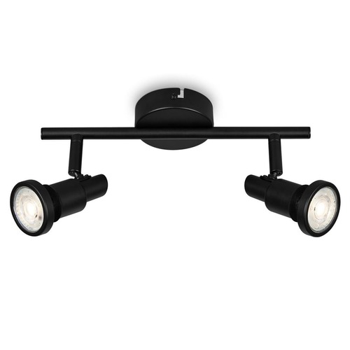 Koupelnová - BRI 2992025 LED bodové svítidlo 27,5 cm 2xGU10 4,8W 400lm černá (starý kód: BRI 2992-025) - BRILONER - foto 1